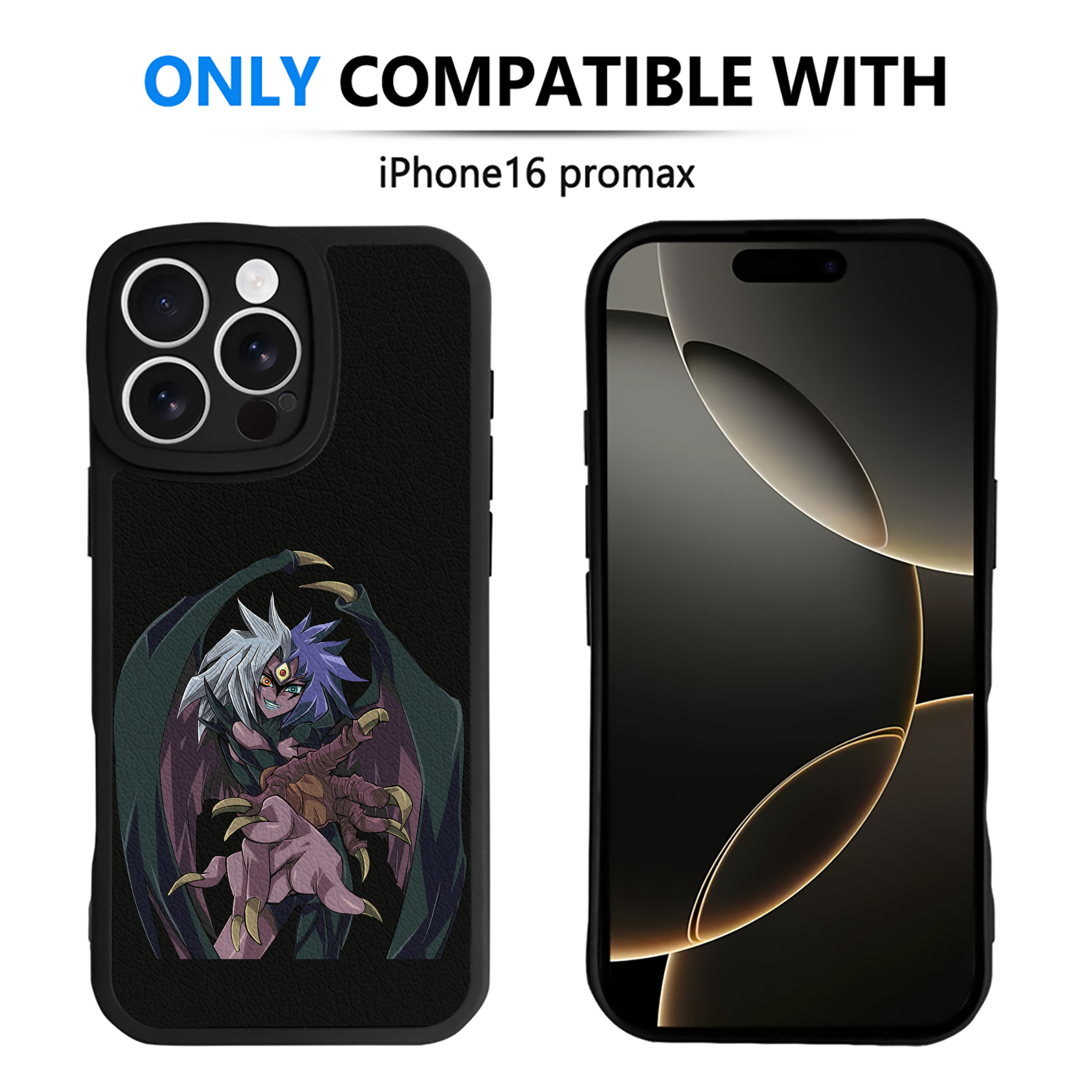 （画像用） 遊☆戯☆王 Yu-Gi-Oh! 【iPhone 16シリーズ対応】シリコンスマホケース（レザー調） 材質：シリコン